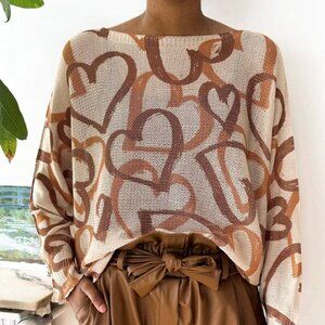 Lightweight Heart Sweater